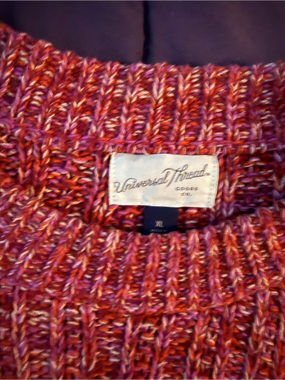 Universal Thread Marled Ribbed Crewneck Sweater - Rose - Picture 2 of 3